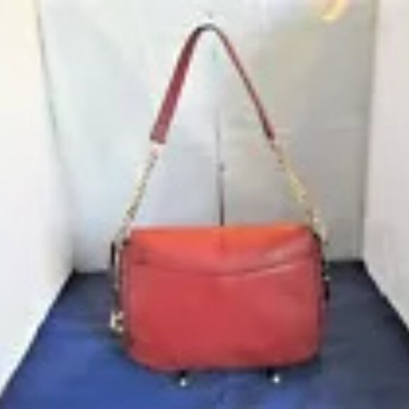 Michael Kors Bedford Legacy Leather Flap Shoulder Bag $298 Brandy #3168 - Picture 11 of 13